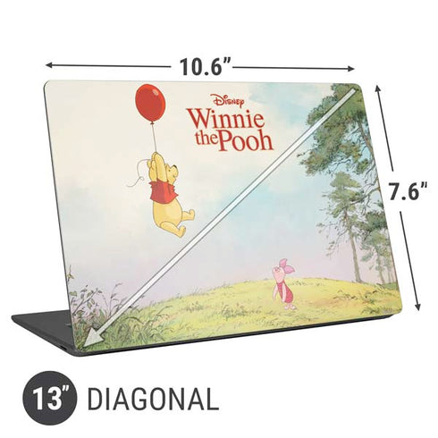 Disney Winnie the Pooh Red Ballon Universal Laptop 13in (10.6 x 7.6in) Skin